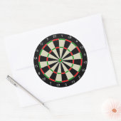 Dart Board Runder Aufkleber (Umschlag)