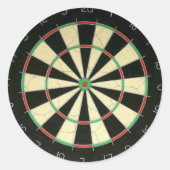 Dart Board Runder Aufkleber (Vorderseite)