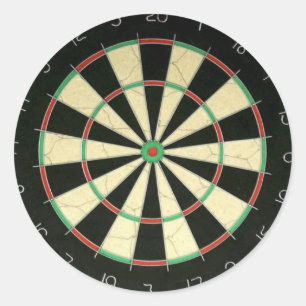 Dart Board Runder Aufkleber