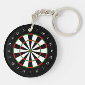 Dart Board Schlüsselanhänger (Rückseite)