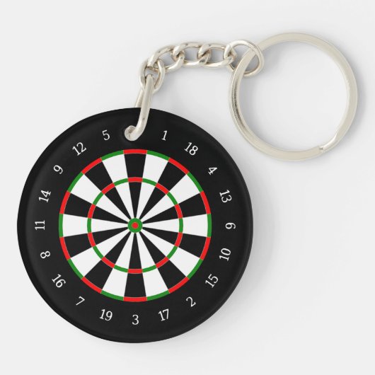Dart Board Schlüsselanhänger (Rückseite)