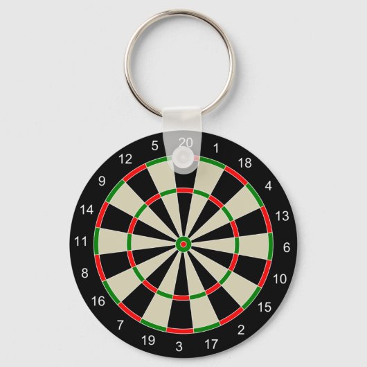 Dart Board Schlüsselanhänger (Vorderseite)