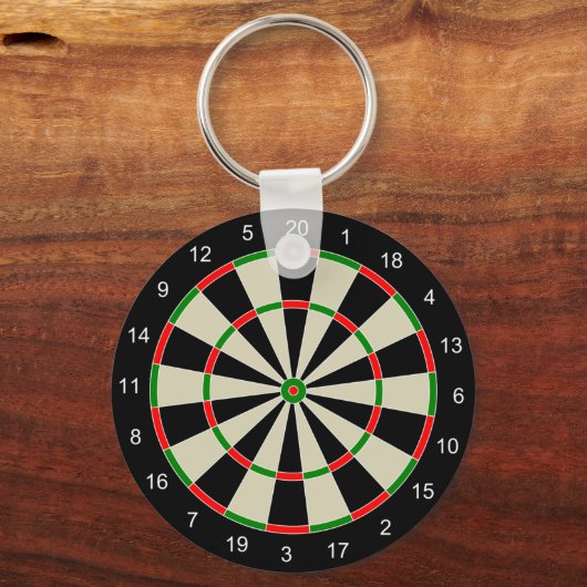 Dart Board Schlüsselanhänger (Vorderseite)