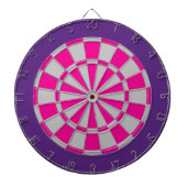 Dart Board: Silbergrau, rosa und Lila Dartscheibe (vorne)