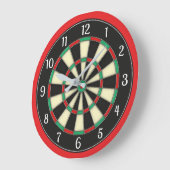 Dart Board Style Man Cave Große Wanduhr (Winkel)