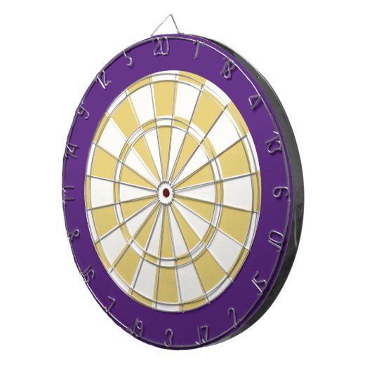 Dart Board: Weiß, alt und Lila Dartscheibe (Vorderseite rechts)