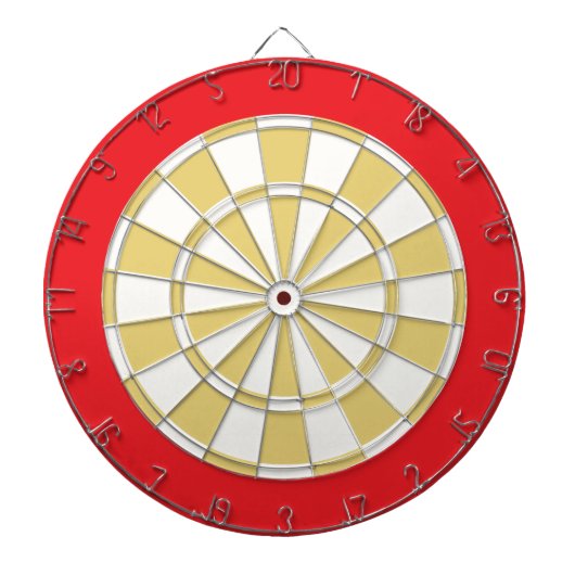 Dart Board: Weiß, alt und rot Dartscheibe (vorne)