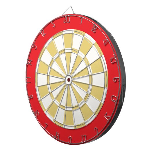 Dart Board: Weiß, alt und rot Dartscheibe (Vorderseite rechts)