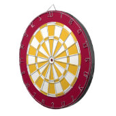 Dart Board: Weiß, Gold und Maron Dartscheibe (Vorderseite rechts)