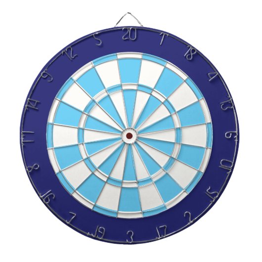 Dart Board: Weiß, leicht blau und Marine Dartscheibe (vorne)