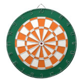 Dart Board: Weiß, orange und dunkelgrün Dartscheibe (vorne)