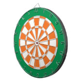 Dart Board: weiß, orange und grün Dartscheibe (Vorderseite rechts)