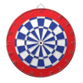 Dart Board: Weiß, Royal Blue und Rot Dartscheibe (vorne)