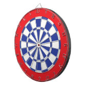 Dart Board: Weiß, Royal Blue und Rot Dartscheibe (Vorderseite rechts)