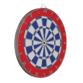 Dart Board: Weiß, Royal Blue und Rot Dartscheibe (Vorderseite Links)