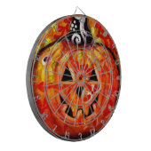 Dart Board - Whimsisches Halloween-Kürbislaterne Dartscheibe (Vorderseite Links)