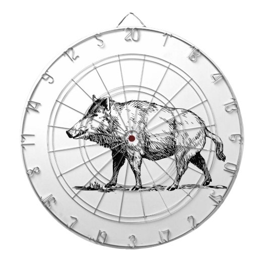 Dart board wild boar / Dartscheibe Wildschwein (vorne)
