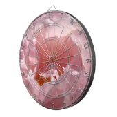 Dart Boards Pink Rose Dartscheibe (Vorderseite rechts)