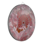 Dart Boards Pink Rose Dartscheibe (Vorderseite Links)