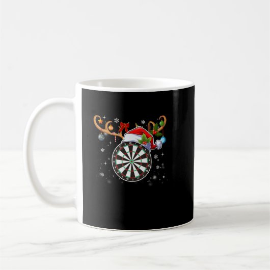 Dart Christmas Dartboard Weihnachtsgeschenk Kaffeetasse (Links)