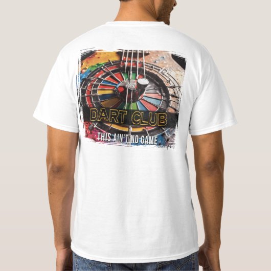 Dart Club Men White T-Shirt 1 (Rückseite)