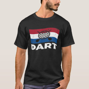 Dart - Dart Dutch Flag Niederlande Dartplayer 180 T-Shirt