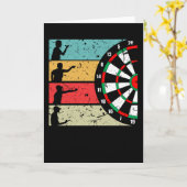 Dart Darts Dartboard Sports Dartboard Gift Karte (Gelbe Blume)