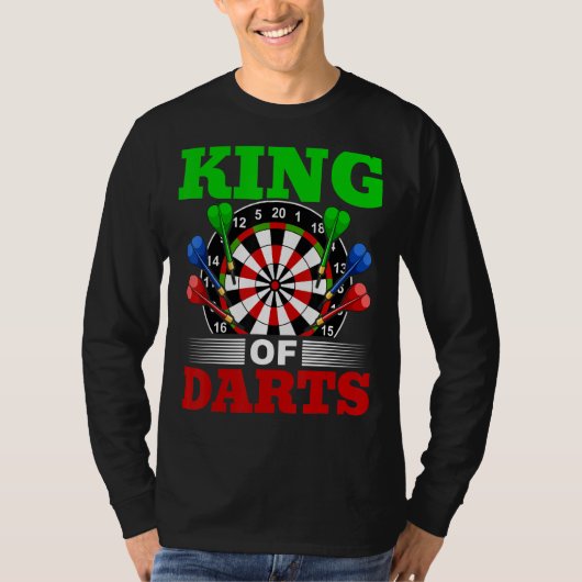 Dart Darts Player King of Datas 1 T-Shirt (Vorderseite)