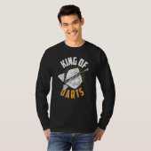 Dart Darts Player King of Datas T-Shirt (Vorne ganz)