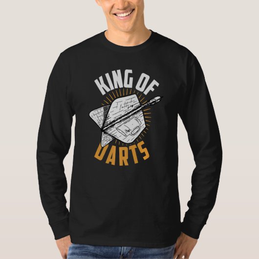 Dart Darts Player King of Datas T-Shirt (Vorderseite)