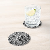 DART Dimorphos Asteroid Moonlet Surface Runder Pappuntersetzer (Vor Ort)