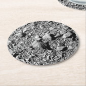 DART Dimorphos Asteroid Moonlet Surface Runder Pappuntersetzer (Angewinkelt)