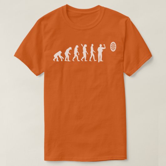 Dart Evolution vom Affen zum Dart King Funny Gesch T-Shirt (Design vorne)