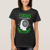 Dart Focus für Dart Champions T-Shirt (Vorderseite)