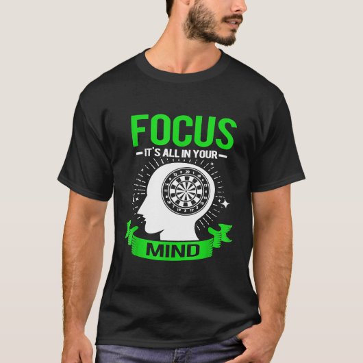 Dart Focus für Dart Champions T-Shirt (Vorderseite)