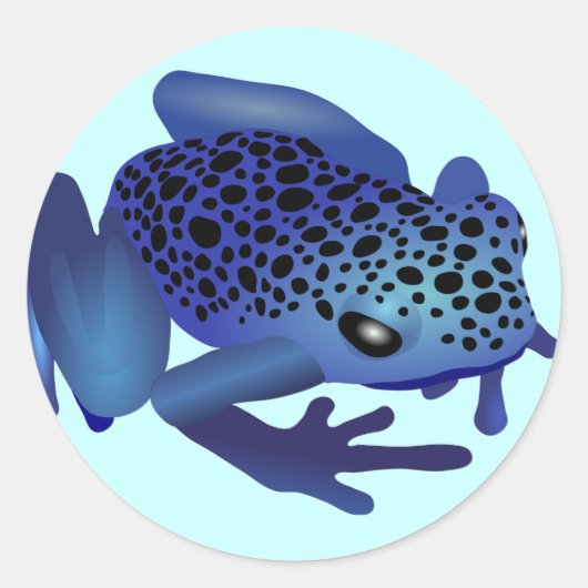 Dart Frog Runder Aufkleber (Vorderseite)