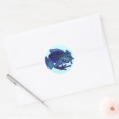 Dart Frog Runder Aufkleber (Umschlag)