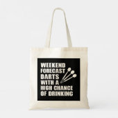 Dart Funny Darts Player Drink Weekend Geschenk Tragetasche (Rückseite)