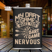 Dart Game Flex Vinyl Wrapped Flask 8 oz. Flachmann