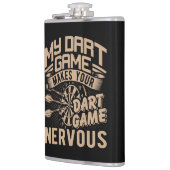 Dart Game Flex Vinyl Wrapped Flask 8 oz. Flachmann (Links)