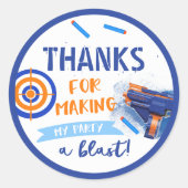 Dart Gastgeschenk Tag | Dart Birthday Runder Aufkleber (Vorderseite)