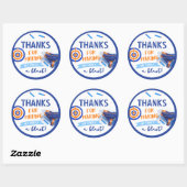 Dart Gastgeschenk Tag | Dart Birthday Runder Aufkleber (Blatt)