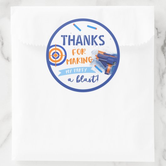 Dart Gastgeschenk Tag | Dart Birthday Runder Aufkleber (Tasche)