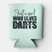 Dart Girl Individuelle Name Dosenkühler (Vorderseite)