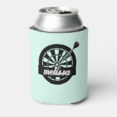 Dart Girl Individuelle Name Dosenkühler (Kanne Rückseite)