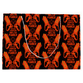 Dart Gun Battle Birthday Große Geschenktüte (Rückseite)