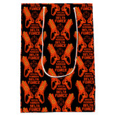 Dart Gun Battle Birthday Mittlere Geschenktüte (Rückseite)