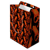 Dart Gun Battle Birthday Mittlere Geschenktüte (Rückseite Schrägansicht)