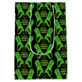 Dart Gun Battle Birthday Mittlere Geschenktüte (Rückseite)