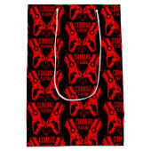 Dart Gun Battle Birthday Mittlere Geschenktüte (Rückseite)